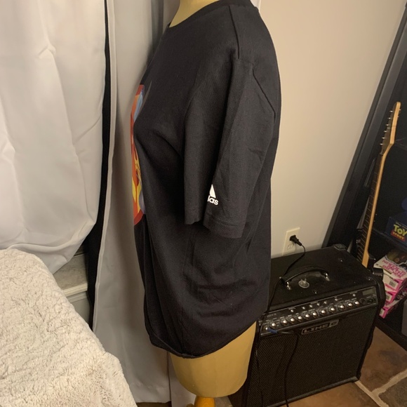 Adidas Unisex 'Big Mood' Graphic T-Shirt – Size Small,  Emoji Design - Picture 4 of 6